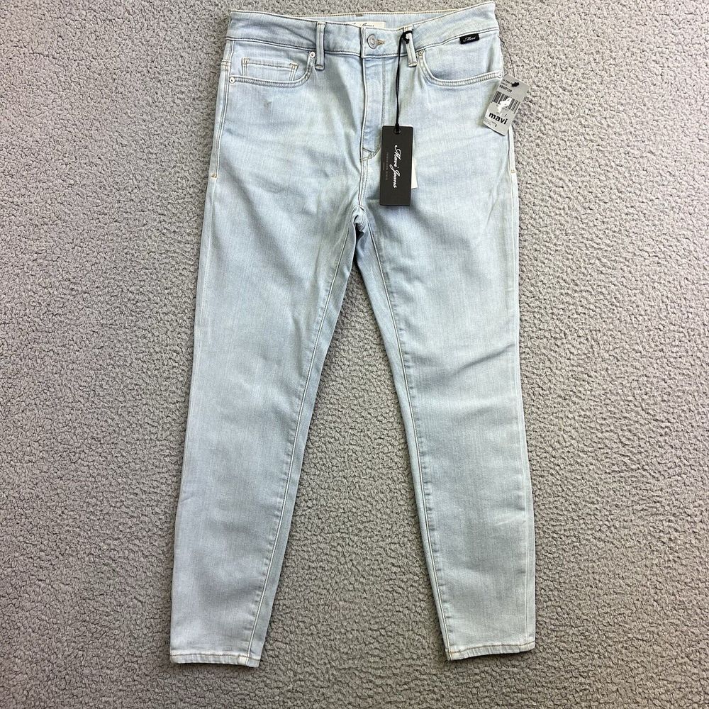 MAVI TESS Women's High‎ Rise Skinny Sz 27 Light Blue Jeans Measures 28x25